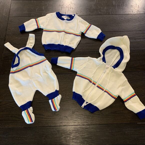 Rare Complete Vintage Winnie The Pooh Outfit Set Newborn Up...